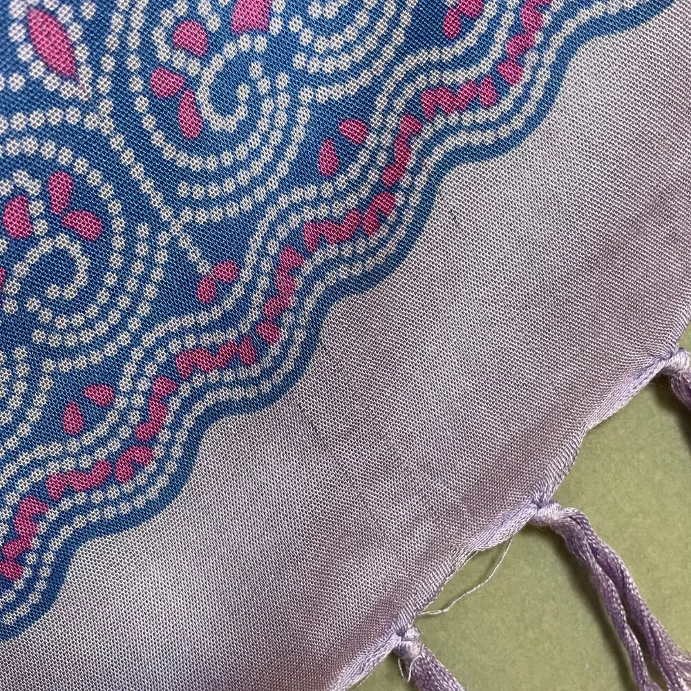 YOA Floral Scarf Shawl Wrap Fringe Mandala‎ Pattern FLAWS Women 62